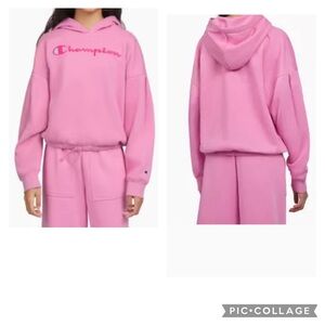 Champion Big Girls Embroidered Fleece Hoodie